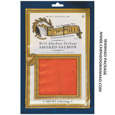 Gerookte de Zalm van de douanegravure de Druk Zakken van de Vacuüm Verpakkingsopslag