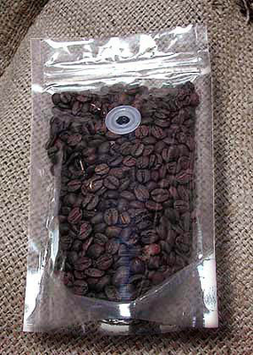 Van de de Koffieboon van de voedselverpakking Transparante de Ritssluitings Plastic Zak met Naar maat gemaakte Klep
